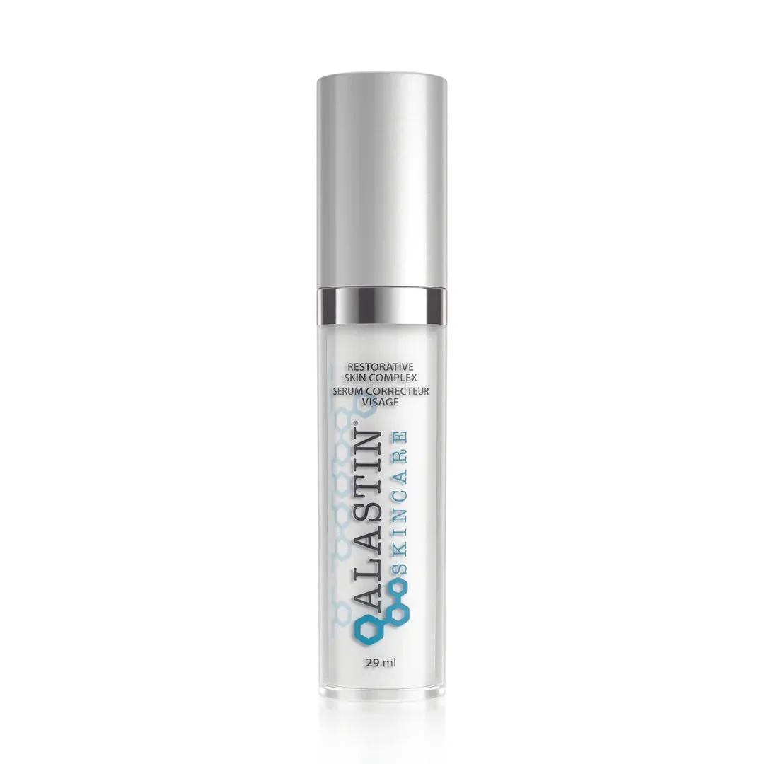 A bottle of ALASTIN Restorative Skin Complex with TriHex Technology